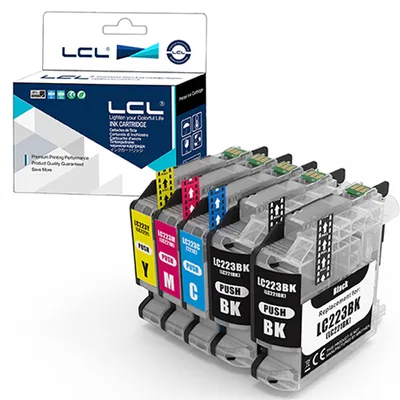 Immagine prodotto di Cartucce compatibili con stampanti Brother LC223 - confezione da 5 pezzi (2 nere, 1 ciano, 1 magenta, 1 gialla)