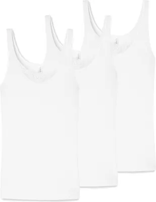 Produktbild von Schiesser 3er Pack Hemdchenkonzept Unterhemd / Top Hinten etwas länger als vorne, Keine störenden Seitennähte, Angenehme Feinripp-Qualität