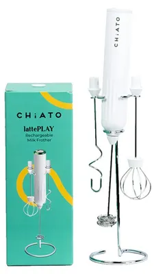 Obrázek produktu pro CHiATO LattePLAY – pěnový nástavec na mléko, bílá barva