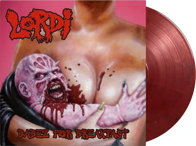 Zdjęcie produktu dla Lordi - Babez For Breakfast (Limited Edition) (Blood Red & Black Marbled Coloured) (LP)