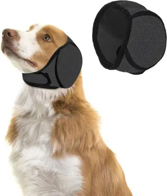 Produktbild von Ohrenschützer für Hunde - Badekappe für Hunde - wasserdicht und verstellbar - Geräuschschutz für kleine, mittelgroße und große Hunde - Welpen - Katzen - Pflege - Baden und Schwimmen