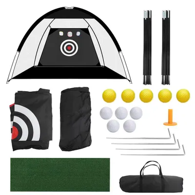Produktbild von Indoor Outdoor Golf Chipping Net Zusammenklappbare Golf Pitching Kaefige Faltbare Golf uebungsnetz Golf Training Ausruestung