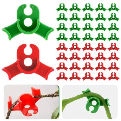 Produktbild von 40 Stück Pflanzenbieger Clips, 90° LST Low Stress Training Clips, Pflanzentrainer zum Biegen von Stämmen, Ändern der Wuchsrichtung