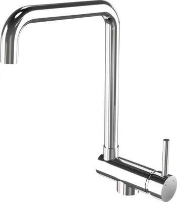 Obrázek produktu pro Granitan | Podokennní baterie – stříbrná – výška 34 cm – sklopná – otočná o 360°