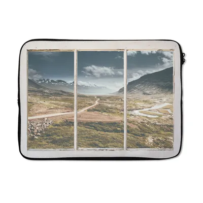Produktbild von MuchoWow® Laptop Hülle 13 Zoll Aussicht - Natur - Weg Laptoptasche - Laptophülle - Sleeve - Rundumschutz