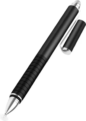 Produktbild von BigBen Connected, Hochpräziser 2-in-1-Stift für kapazitive Bildschirme, Schwarz