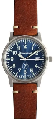 Produktbild von Aristo Herren Messerschmitt Uhr Fliegeruhr ME-9673BLVIN Leder