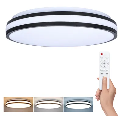 Produktbild von Solight LED-Beleuchtung mit Fernbedienung Laskos, 48 ??W, 3360 lm, 39 cm, Farbwechsel, dimmbar WO8012
