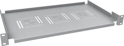 Obrázek produktu pro Solarix Police 19" 1U 250mm ukládací plato RAL 7035 úchyt na přední lišty UP-02-G