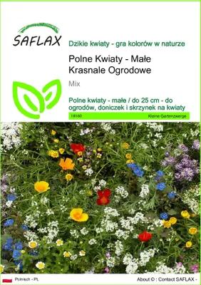 Zdjęcie produktu dla SAFLAX - Polne Kwiaty - Małe Krasnale Ogrodowe - 1000 Nasiona - Mix