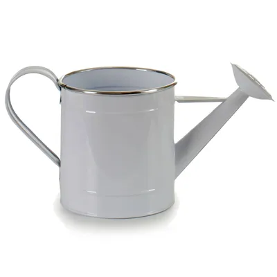 Obrázek produktu pro Obal na květináč ve tvaru konce, kovový, bílý, výš. 18 cm