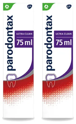 Obrázok produktu pre 2 x Zubná pasta Parodontax Ultra Clean - 75 ml - výhodný balík - 2 kusy