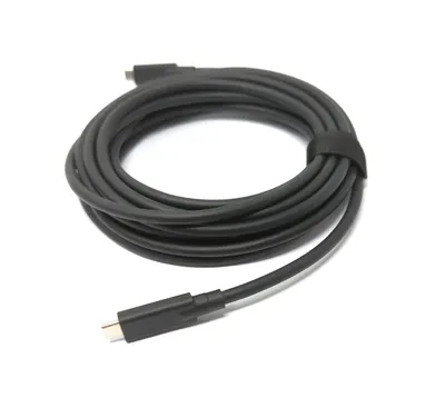 Produktbild von SYSTEM-S USB 3.2 Gen 2 Kabel 5 m Typ C Stecker zu Stecker in Schwarz