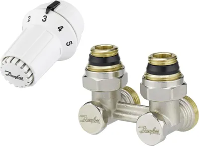 Produktbild von Danfoss Thermostat-Set Hahnblock Home RAS-C RLV-KS 1/2 Eckform