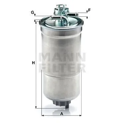 Obrázok produktu pre MANN Palivový filter pre Audi A3 A4 A6 Seat Leon Škoda Octavia VW Bora Golf