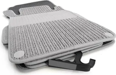 Produktbild von Rips Fußmatten Mercedes W203 S203 AMG Ripsmatten Original Qualität Automatten Matten - 4-teilig Grau