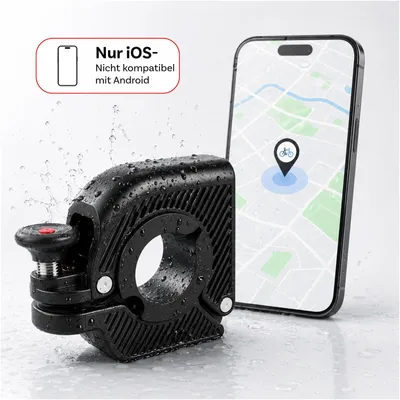 Produktbild von Fahrradklingel mit GPS Tracker für Apple/iOS – Anti-Diebstahl & Wasserdicht