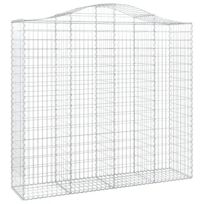 Obrázek produktu pro Klenutý gabionový koš 200 x 50 x 180/200 cm pozinkované železo