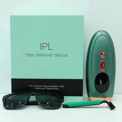 Produktbild von Tragbarer IPL-Laser-Epilierer mit 999.999 Impulsen – schmerzfreie, dauerhafte Haarentfernung für den Körper und die Bikinizone von Frauen