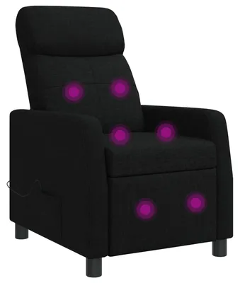 Immagine prodotto di Poltrona massaggiante relax, colore nero, rivestita in tessuto