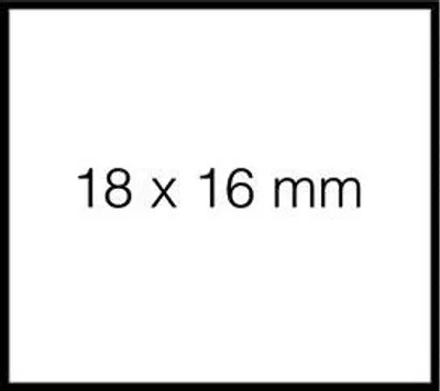 Produktbild von Sato - Preisschild 18x16mm Duo 16 permanent weiß 1500 Stück