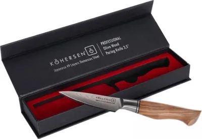 Produktbild von MESSER FÜR OBST UND GEMÜSE SCHÄLEN KOHERSEN PROFESSIONAL OLIVENHOLZ 8,9 cm