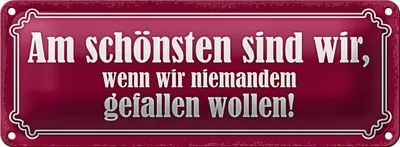 Produktbild von Blechschild Spruch 27x10cm am schönsten sind wir wenn wir Dekoration