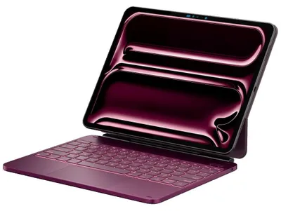 Zdjęcie produktu dla Etui Typecase Edge klawiatura iPad Pro 13" 2024/25 malinowy