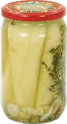 Produktbild von Senfgurkenstreifen von Spreewald-Rabe (720 ml Glas)