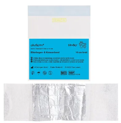 Produktbild von aluderm® Kinder-Ellenbogen-& Knieverband 10 cm | Packung (1 Stück)