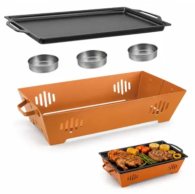 Produktbild von BBQ-Warmhalteplatte, Lebensmittel-Warmhalteplatte mit drei Heizmethoden