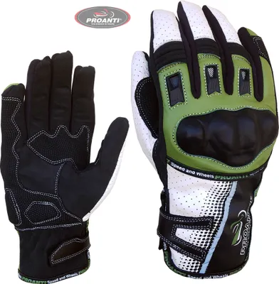 Produktbild von PROANTI Motorradhandschuhe Sommer Motorrad Motocross Handschuhe grün - L