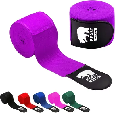 Productafbeelding van Boxbandages, semi-elastisch, 5 meter, met duimgat, geschikt voor kickboksen en MMA