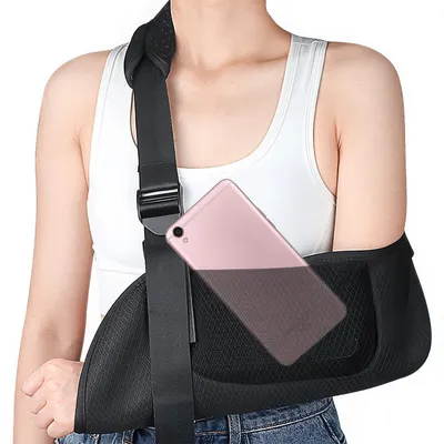 Produktbild von Arm-Schlinge,Schulterstütze, atmungsaktive Schlinge für Schulterverletzungen,geeignet für Hand-, Schulter-, Ellenbogen- und Handgelenksverletzungen（L)
