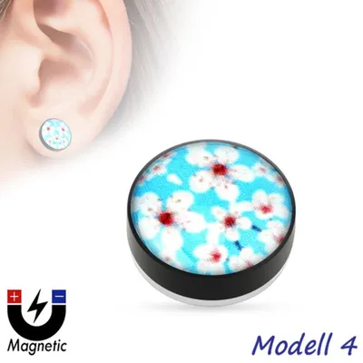 Produktbild von Fake Magnet Plug Piercing Ohrring Totenkopf Modell 4