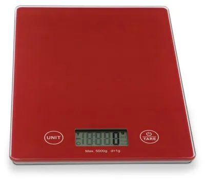 Immagine prodotto di Bilancia da cucina compatta fino a 5 kg, rossa