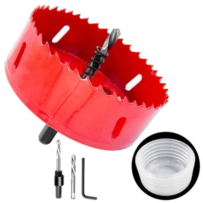 Productafbeelding van Gatzaag Stofbak - Stofkap Accessoire - Stofvrij Werken - Universeel voor gatzagen - Tot 125mm diameter - Transparant