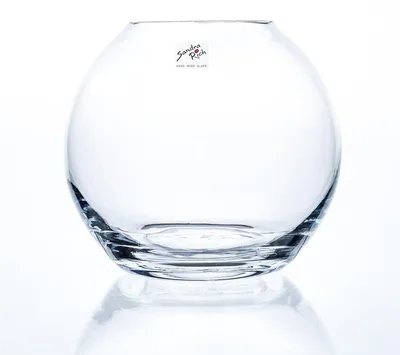 Produktbild von Sandra Rich Kugel-Vase Globe Glas 17cm Ø19cm klar, Vase mit runder Form, Glas, Transparent, Glänzend, Tisch, Drinnen