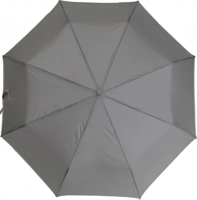 Produktbild von Teleskop-Taschenschirm mit Schutzhülle Wasserfeste Regenschirme mit Fiberglasgestell ?100 cm Grau