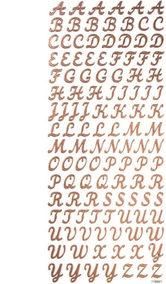 Produktbild von Deko-Aufkleber ALPHABET Großbuchstaben 118St.