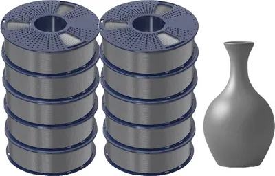 Obrázek produktu pro <SUNLU PLA Meta 3D filament, průměr 1,75 mm, teplota tisku 180-195 °C , PLA-Meta Grey