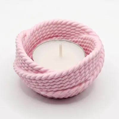 Produktbild von Moderne Rosa Kerzenhalter und Schale Priadza – NOBAMO Design KP41119