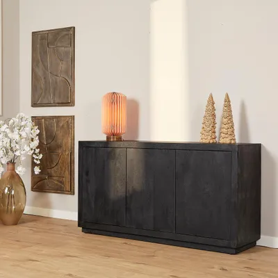 Produktbild von Kommode Brüssel Schwarz 3-türig | 150 cm