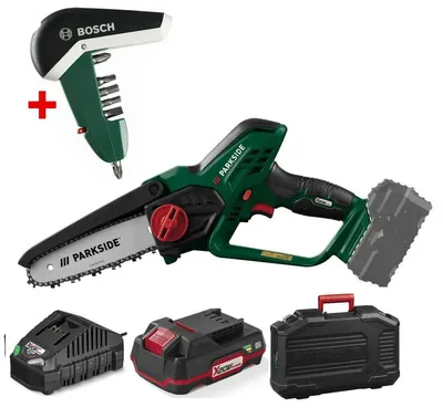 Produktbild von PARKSIDE 20V Akku-Gehölzschneider PAGHS 20-Li  +Bosch Pocket Bitbox ,+ Akku 2.0 Ah / Ladegerät