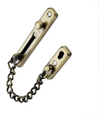 Immagine prodotto di INF Catenaccio di sicurezza per porta interna in acciaio inox con catena Bronzo