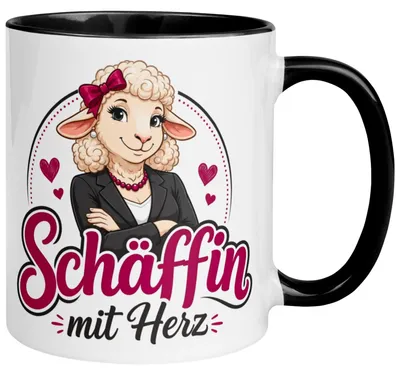 Produktbild von Tasse Chefin – „Schäffin mit Herz“ – Geschenk Beste Chefin