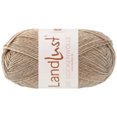 Produktbild von Lana Grossa Landlust DIE SOCKENWOLLE 50 g mélange 4-fach Sockenwolle in edlen Mélangefarben 210 m Farbe 1609 - Sand Meliert