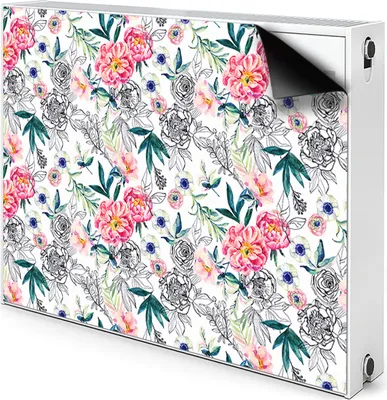 Produktbild von Magnet Heizkörperverkleidung Heizkörper-Abdeckung Heizung Heizkörper 90x60 cm - Frühling, Bild