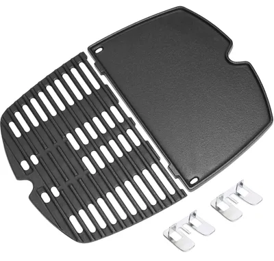 Image de Omgoods - Plaque de cuisson en fonte - Grille de remplacement de 32,3 x 21,6 cm