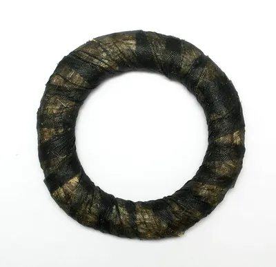 Produktbild von 10x DekoPrinz® Vlies Strohkranz Ø 20cm / 3cm Strohrömer Rohling Adventskranz Türkranz Kranz Strohring